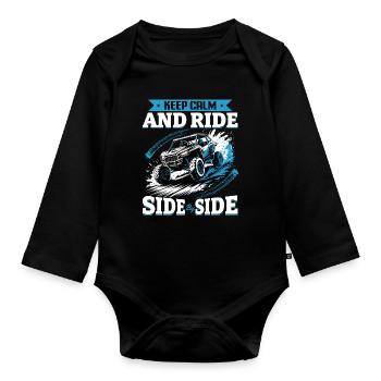 UTV Off Road 4 Wheeler Side by side - Baby Bio-Langarm-Body - Schwarz - Vorne