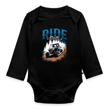 UTV Off Road 4 Wheeler Side by side - Baby Bio-Langarm-Body - Schwarz - Vorne