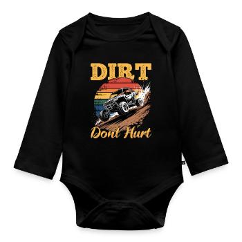 UTV Off Road 4 Wheeler Side by side - Organic Longsleeve Baby Bodysuit - black - Front