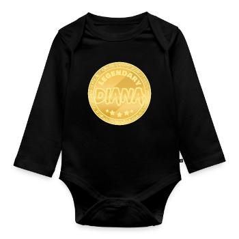 Legendary Diana Award - Organic Longsleeve Baby Bodysuit - black - Front