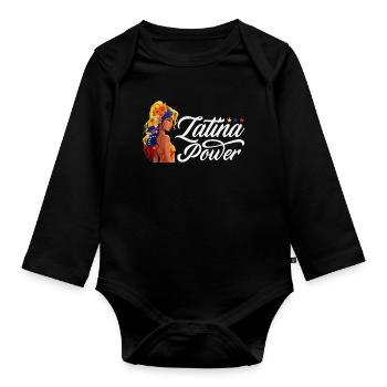 Venezuela Flag Pride & Home Venezuela - Organic Longsleeve Baby Bodysuit - black - Front