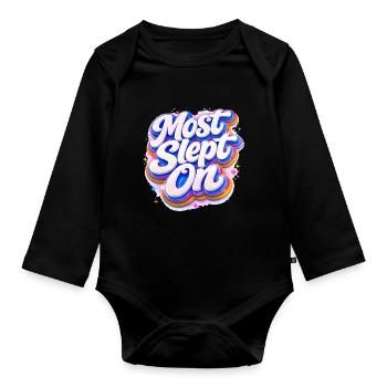 La plupart des Sleep On Retro Neon 3D - Body Bébé bio manches longues - noir - Devant