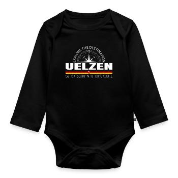 Uelzen - Organic Longsleeve Baby Bodysuit - black - Front
