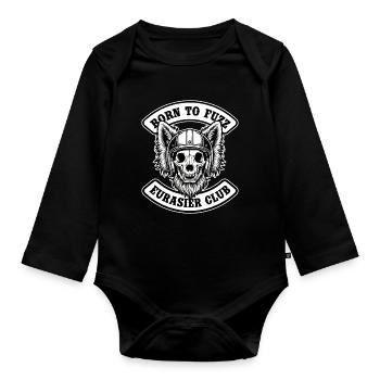 Eurasier | Fuzz Rocker Biker - Body Bébé bio manches longues - noir - Devant