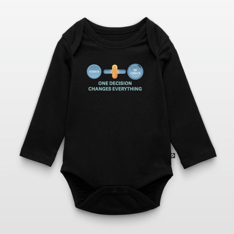 One decision changes everything Organic Longsleeve Baby Bodysuit