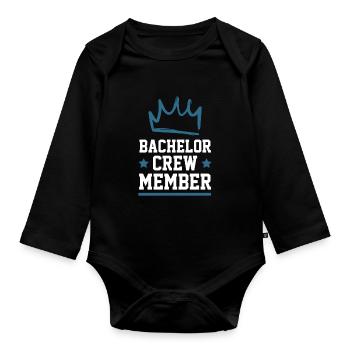 Équipage Bachelor - Body Bébé bio manches longues - noir - Devant