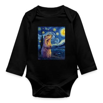 Marmot - Organic Longsleeve Baby Bodysuit - black - Front