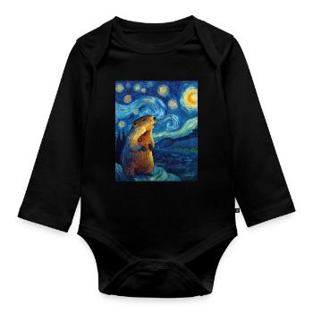 Marmot - Organic Longsleeve Baby Bodysuit - black - Front