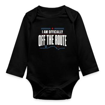 Retired Postman Retired Postman - Organic Longsleeve Baby Bodysuit - black - Front