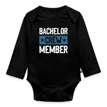 Équipage Bachelor - Body Bébé bio manches longues - noir - Devant