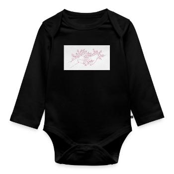 Hand of the Protector - Organic Longsleeve Baby Bodysuit - black - Front