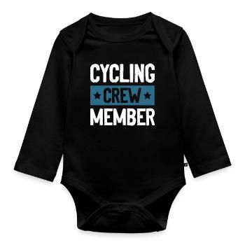Cycling Crew - Baby Bio-Langarm-Body - Schwarz - Vorne