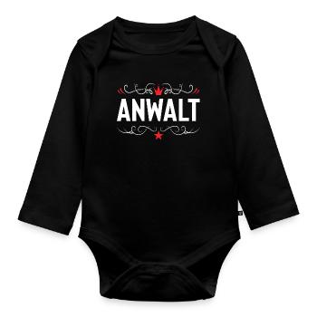 Profession d’avocat - Body Bébé bio manches longues - noir - Devant
