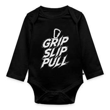 Grip Slip Pullover Urban Sparkles - Baby Bio-Langarm-Body - Schwarz - Vorne