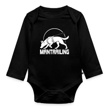 Malinois Mantrailing Dog Sport Dog Dog - Organic Longsleeve Baby Bodysuit - black - Front