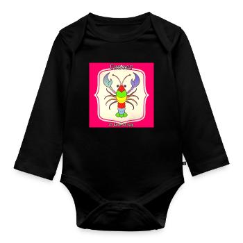 Krebs - Baby Bio-Langarm-Body - Schwarz - Vorne