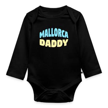 Mallorca Daddy - Baby Bio-Langarm-Body - Schwarz - Vorne