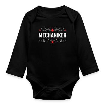 MMA Fighter Mixed Martial Arts - Baby Bio-Langarm-Body - Schwarz - Vorne