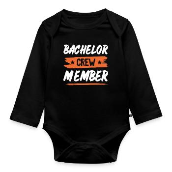 Équipage Bachelor - Body Bébé bio manches longues - noir - Devant