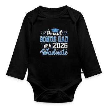 Promotion 2026 de Proud Bonus Dad - Body Bébé bio manches longues - noir - Devant