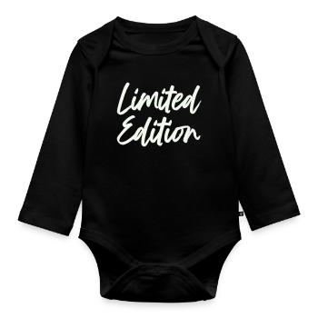limited_edition- - Organic Longsleeve Baby Bodysuit - black - Front