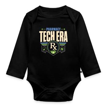 Apothekentechniker Pharmacy Tech Cpht Rx Geschenk - Baby Bio-Langarm-Body - Schwarz - Vorne