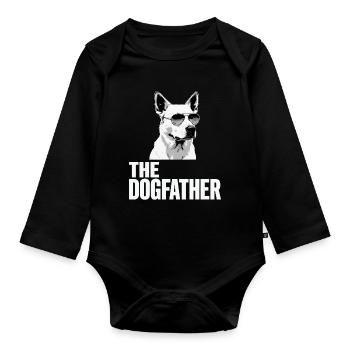 German Shepherd The Dog Father Dog Owner Owner - Organic Longsleeve Baby Bodysuit - black - Front
