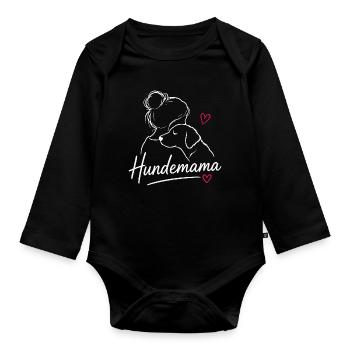 Dog Mom Labrador Love Shirt - Body Bébé bio manches longues - noir - Devant