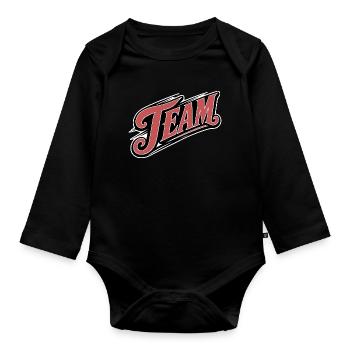 Team - Organic Longsleeve Baby Bodysuit - black - Front