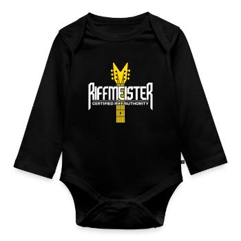 Guitare Riffmeister - Body Bébé bio manches longues - noir - Devant
