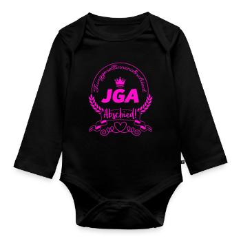 junggesellinnenabschied - Baby Bio-Langarm-Body - Schwarz - Vorne