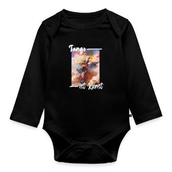 Tango ist Kunst - Baby Bio-Langarm-Body - Schwarz - Vorne
