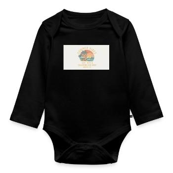 1783858733423 - Organic Longsleeve Baby Bodysuit - black - Front