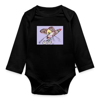 The High Fashion Citizen - Organic Longsleeve Baby Bodysuit - black - Front
