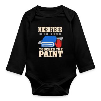 Garage Detailer Car Detailing Car Detailer - Organic Longsleeve Baby Bodysuit - black - Front