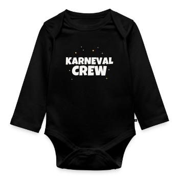 Carnival Crew Carnival Costume Party Group Celebrations - Organic Longsleeve Baby Bodysuit - black - Front
