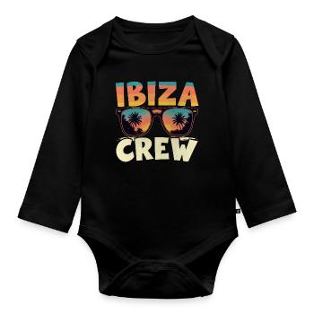 Ibiza Crew - Organic Longsleeve Baby Bodysuit - black - Front