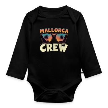 Mallorca Crew - Baby Bio-Langarm-Body - Schwarz - Vorne