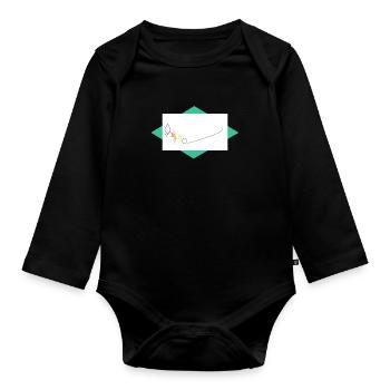 Le Voyage des Formes - Body Bébé bio manches longues - noir - Devant