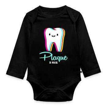 dentist - Organic Longsleeve Baby Bodysuit - black - Front