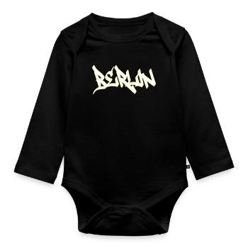 Berlin - Baby Bio-Langarm-Body - Schwarz - Vorne