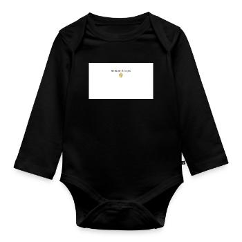 Backe die Welt einen besseren Cupcake - Baby Bio-Langarm-Body - Schwarz - Vorne