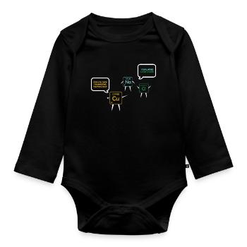 Chemistry Teacher Chemistry Chemist - Organic Longsleeve Baby Bodysuit - black - Front