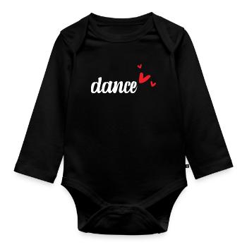 Tanzlehrer - Baby Bio-Langarm-Body - Schwarz - Vorne