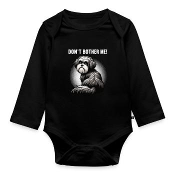 Ne me dérangez pas Propriétaires havanais - Body Bébé bio manches longues - noir - Devant