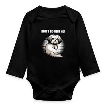 Ne me dérangez pas Propriétaires havanais - Body Bébé bio manches longues - noir - Devant