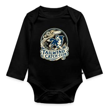 TAILWIND CATCH CLUB Hund - Baby Bio-Langarm-Body - Schwarz - Vorne