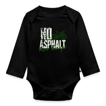 Pas d’asphalte Pure Escape - Body Bébé bio manches longues - noir - Devant