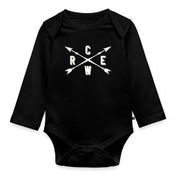 Crew Cross Arrows - Organic Longsleeve Baby Bodysuit - black - Front