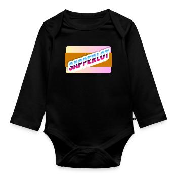 Sapperlot - Baby Bio-Langarm-Body - Schwarz - Vorne